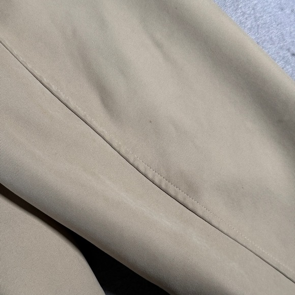 Vintage Perry Ellis Mens Khaki Full Zip Lined Harrington Jacket Size Large - Picture 12 of 16